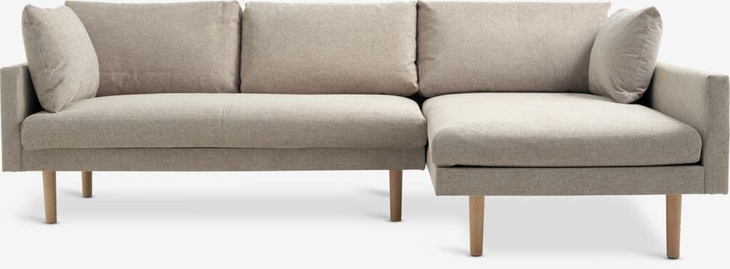 Sofá HVIDBJERG chaise-longue areia