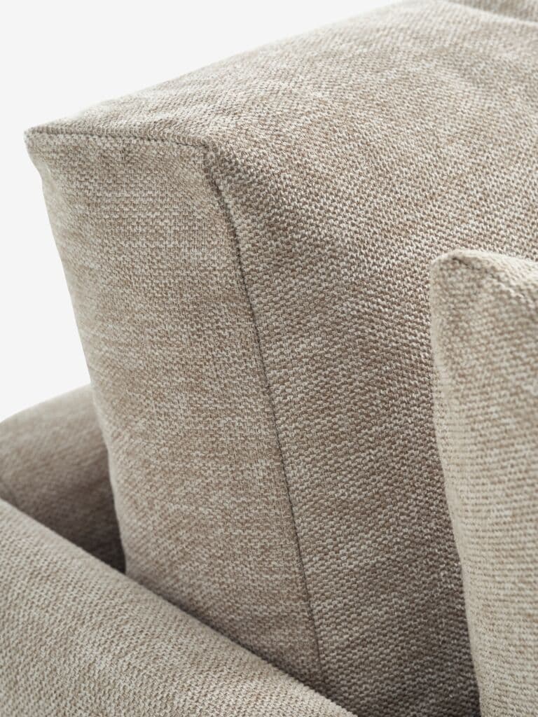 Sofá HVIDBJERG chaise-longue areia