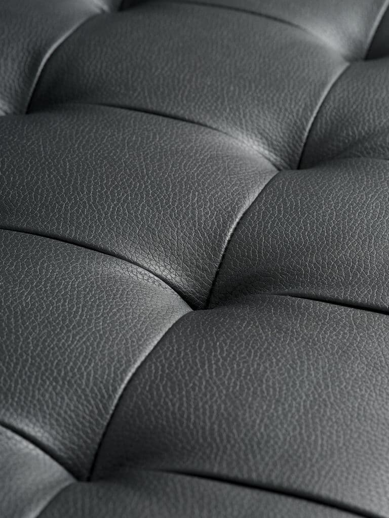 Sofá FALSLEV chaise-longue pele sintética preto