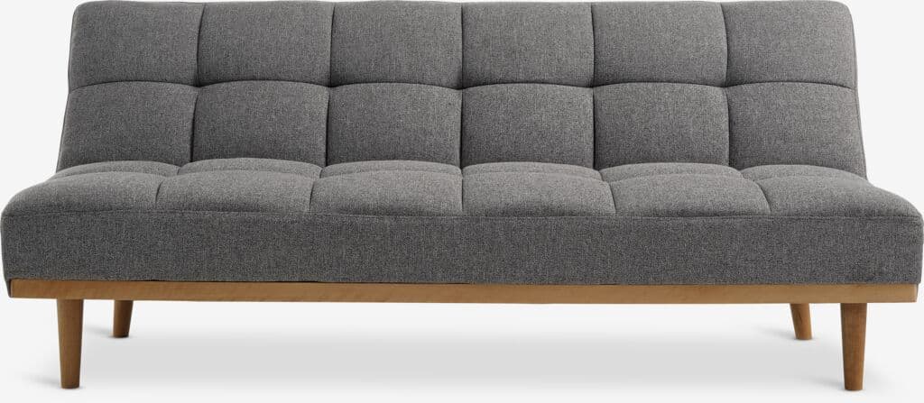 Sofá-cama NEJEDE tecido cinzento claro