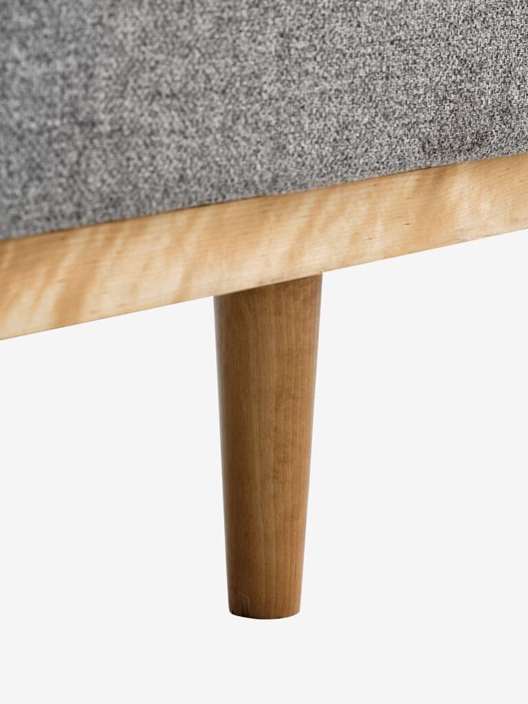 Sofá-cama NEJEDE tecido cinzento claro