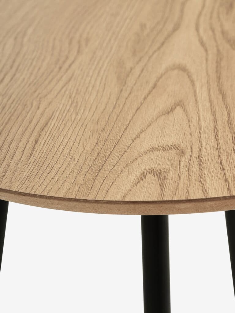 Mesa de apoio NYBO Ø40 cor carvalho/preto