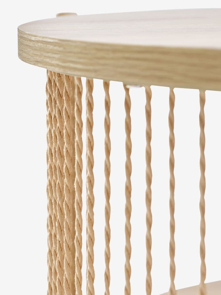 Mesa de centro SNESLEV Ø70 cor carvalho
