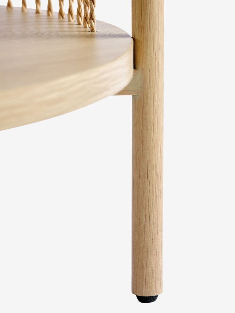 Mesa de centro SNESLEV Ø70 cor carvalho