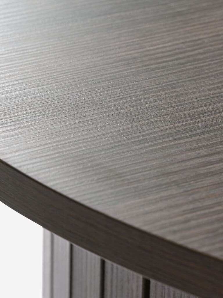 Mesa de centro SPODSBJERG Ø67 cor carvalho escuro