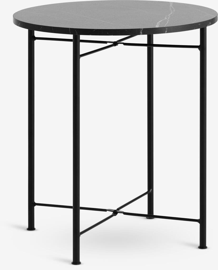 Mesa de apoio TURUP Ø40 cor mármore/preto