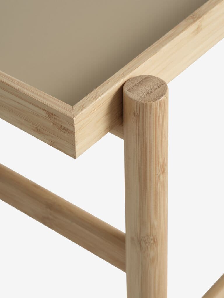 Mesa de apoio STIGE 46×50 creme/natural