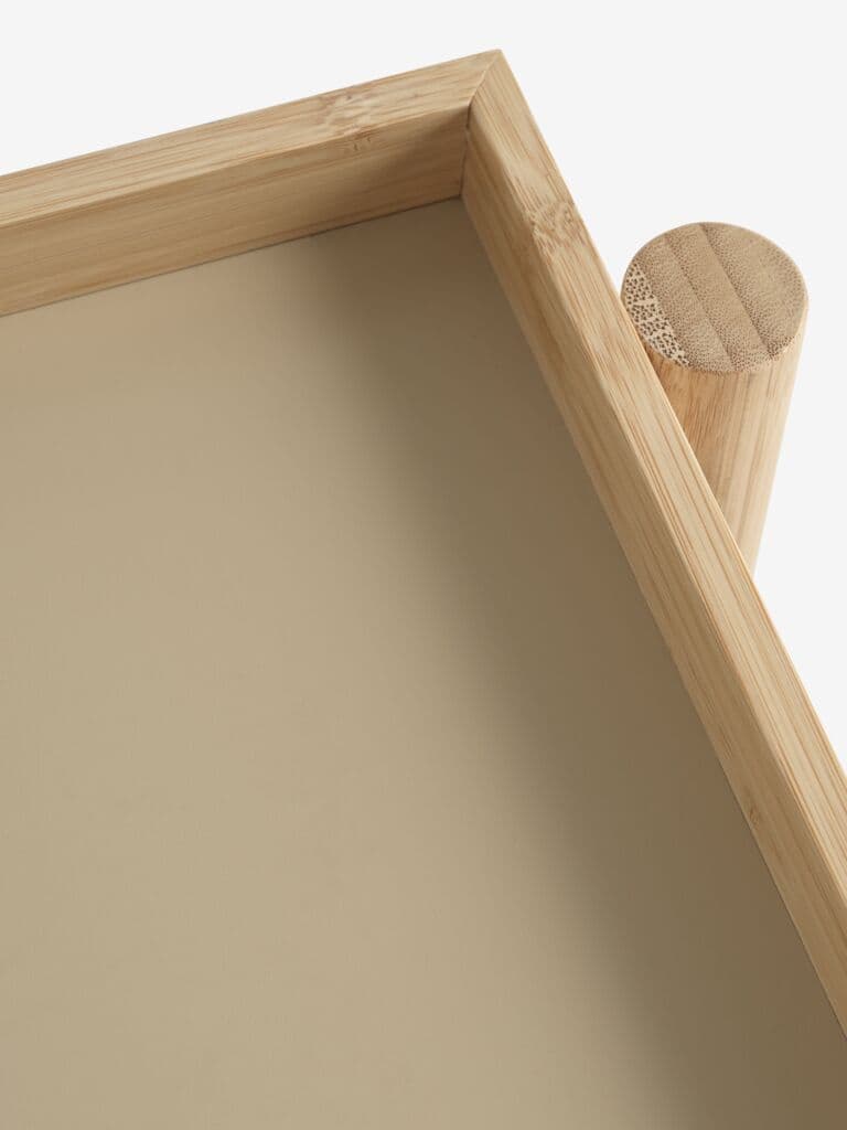 Mesa de apoio STIGE 46×50 creme/natural