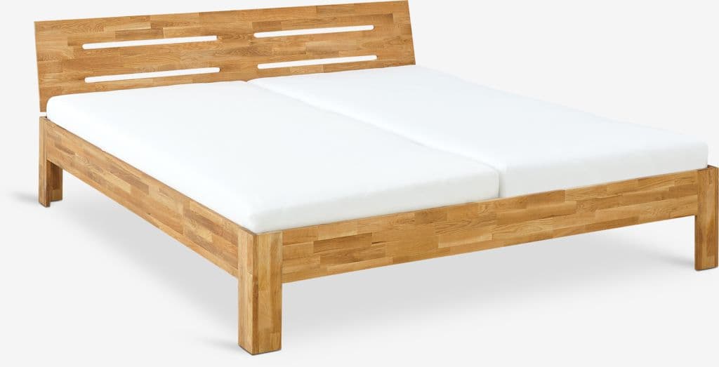 Estrutura de cama OLSKER 160x200 carvalho