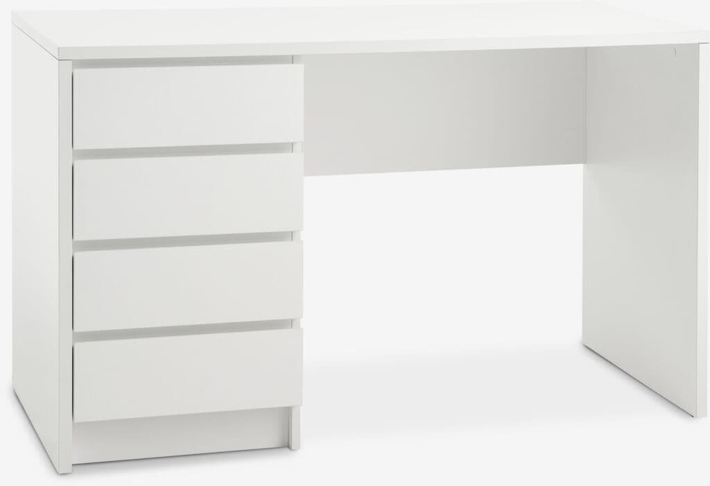Secretária LIMFJORDEN 60x120 4 gavetas branco