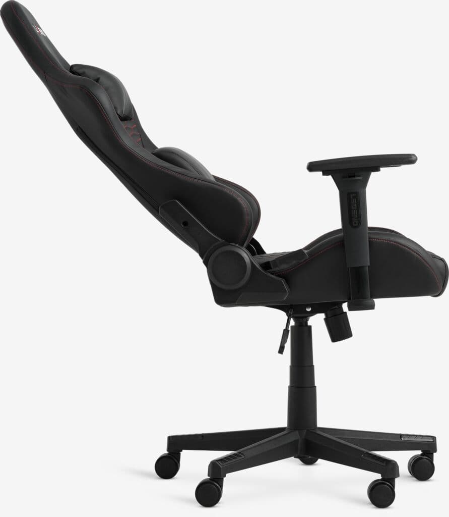 Cadeira gaming NIBE pele sintética preto/vermelho