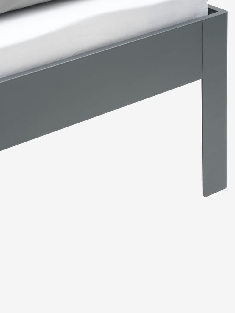Estrutura de cama KILDEN 180x200 cinzento escuro