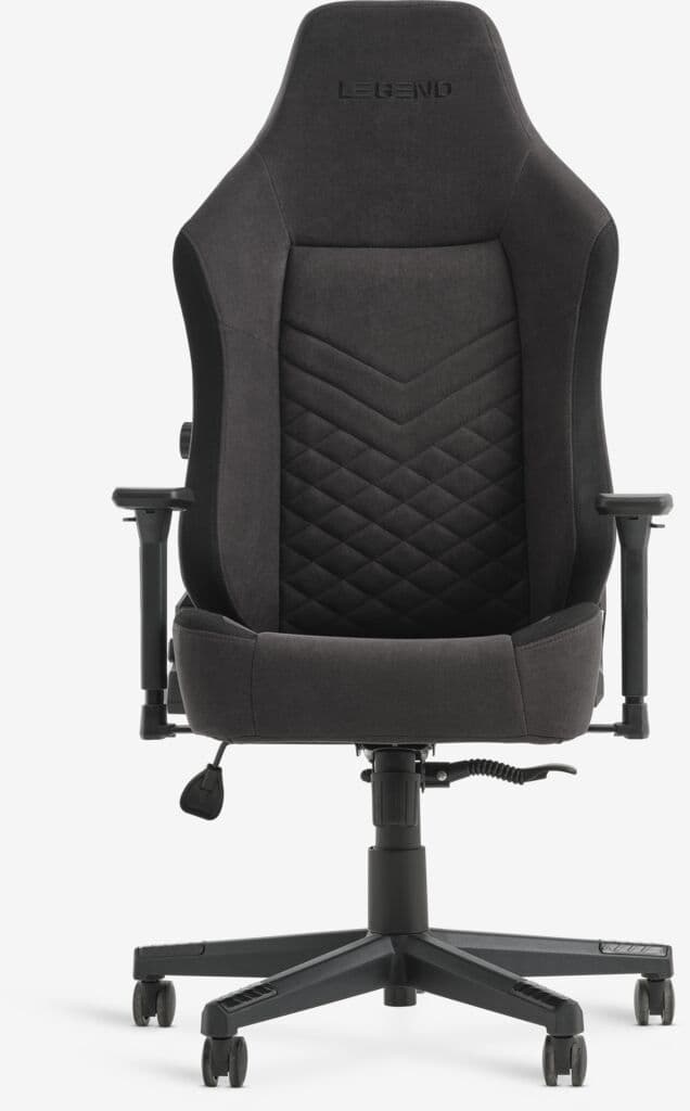 Cadeira gaming ABILDAA tecido cinzento antracite