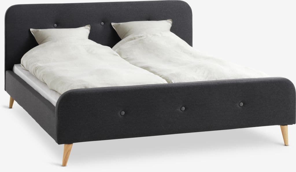 Estrutura de cama KONGSBERG 180x200 cinzento