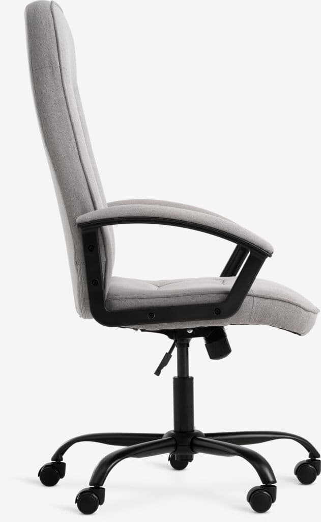 Cadeira de escritório SKODSBORG tecido cinzento/preto