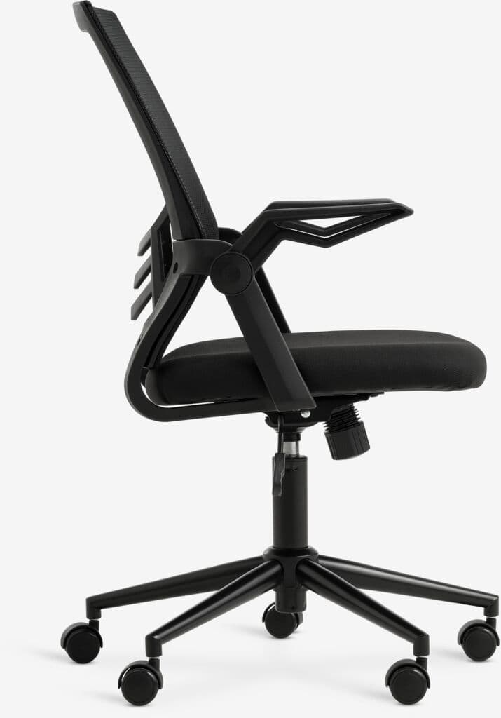 Cadeira de escritório ASPERUP malha preto/tecido preto