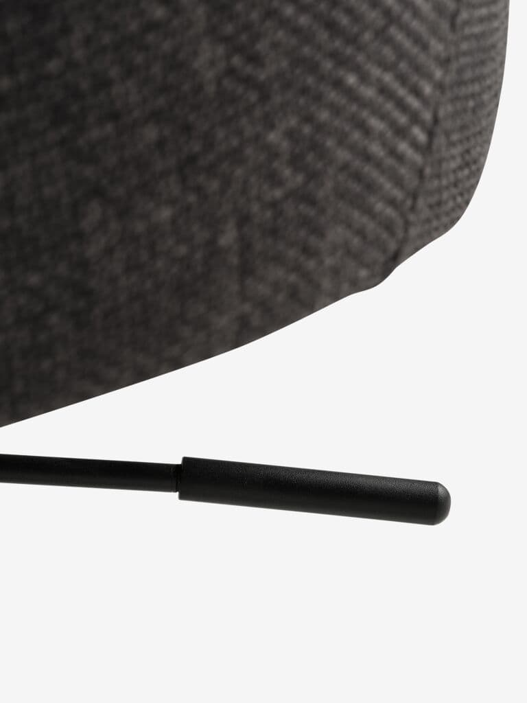 Cadeira de secretária PEBRINGE tecido cinzento escuro/preto