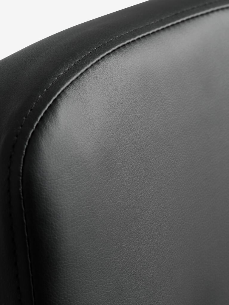 Cadeira de escritório NIMTOFTE pele sintética preto/preto