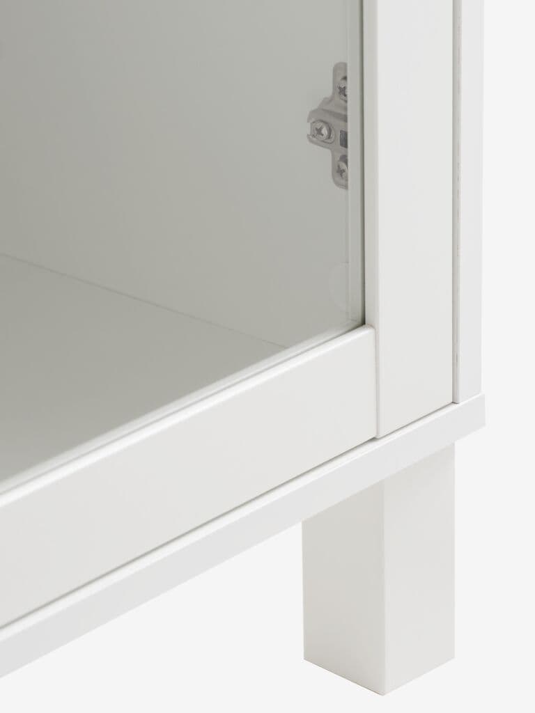 Vitrine SKALS portas de vidro branco