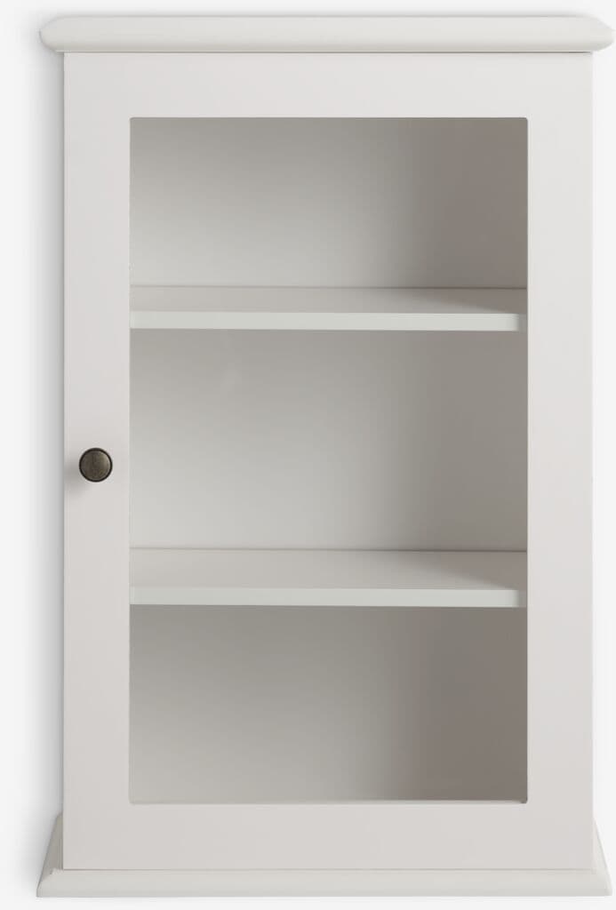 Armário de parede MALLING 1 porta vidro branco