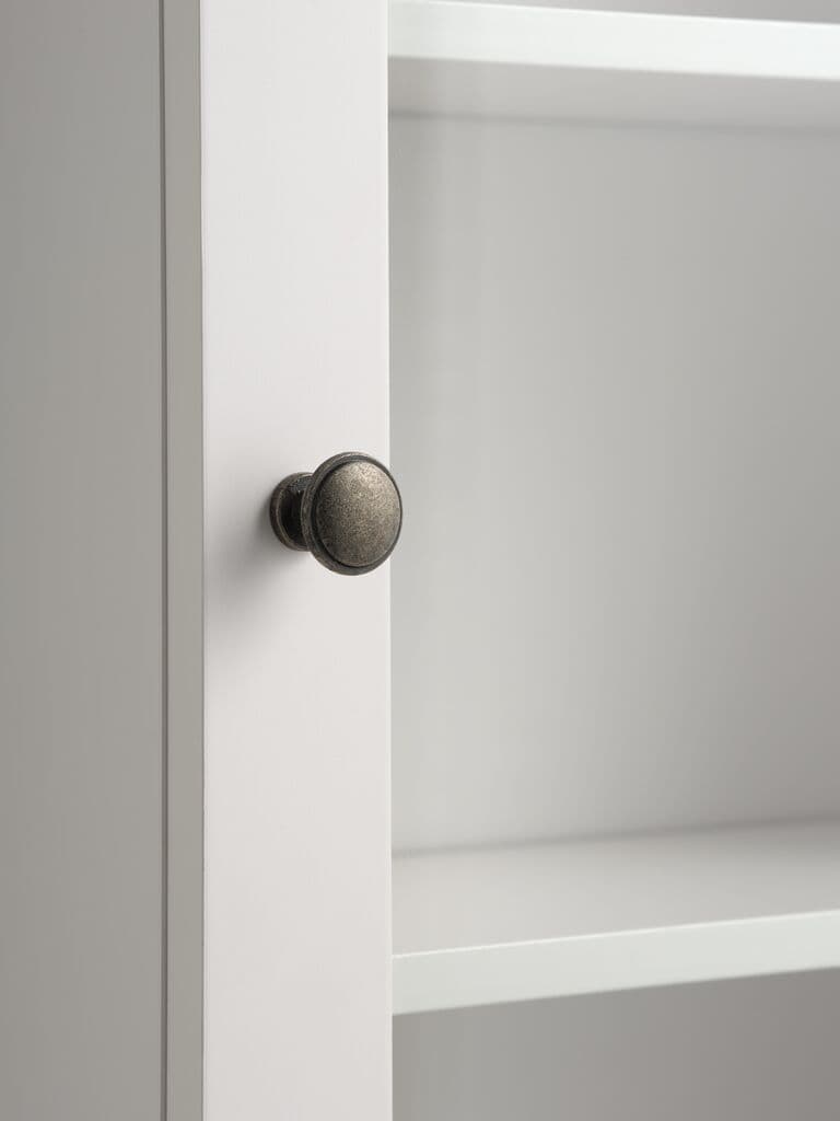 Armário de parede MALLING 1 porta vidro branco