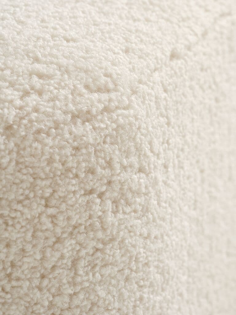 Pufe OREBO 84x45 teddy branco