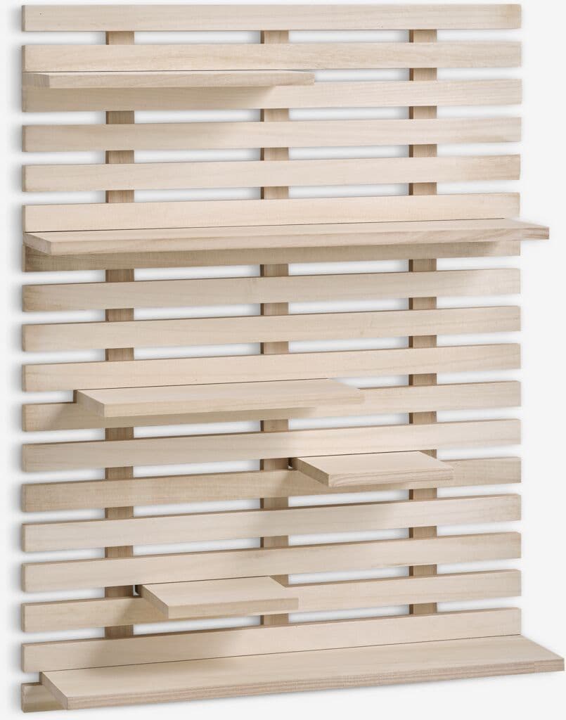 Estante parede KETTINGE 6 prateleiras natural