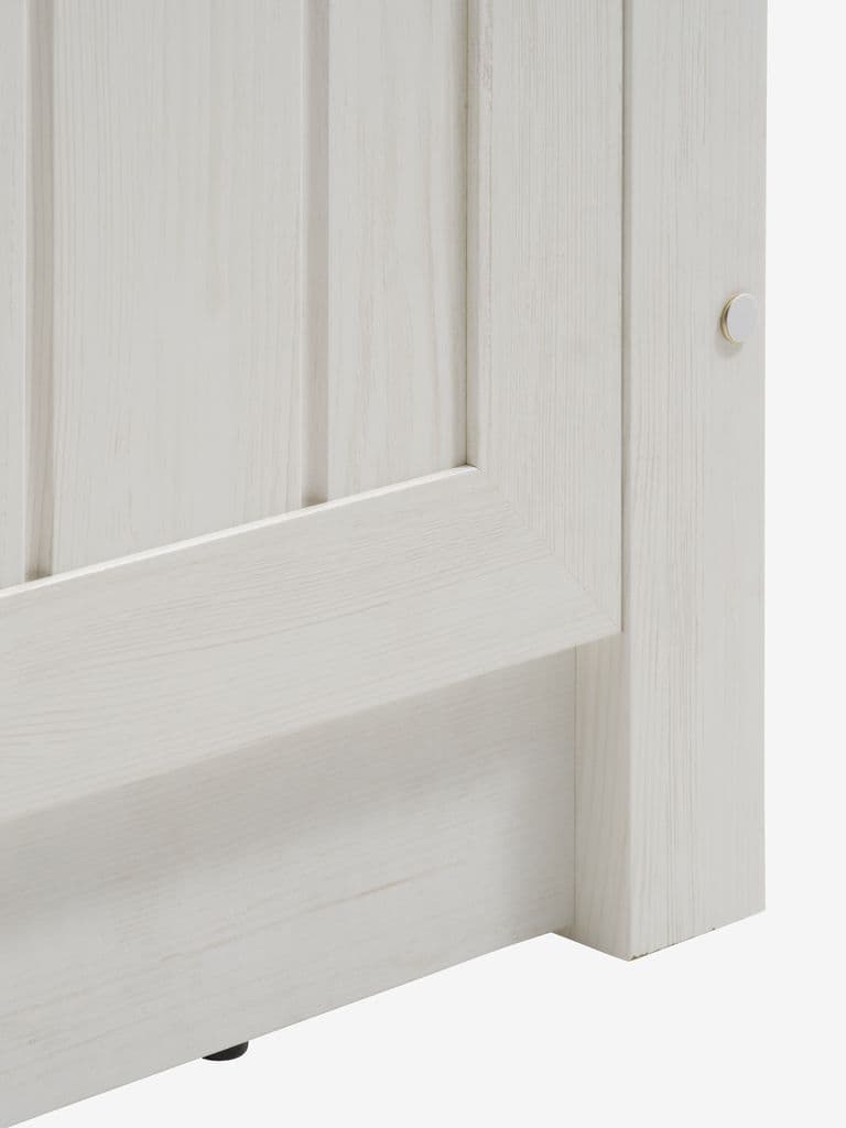 Estrutura de cama MARKSKEL 90x200 carvalho/ branco