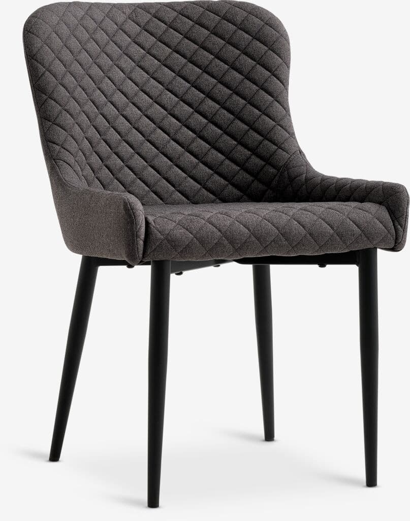 Cadeira de jantar PEBRINGE cinzento/preto