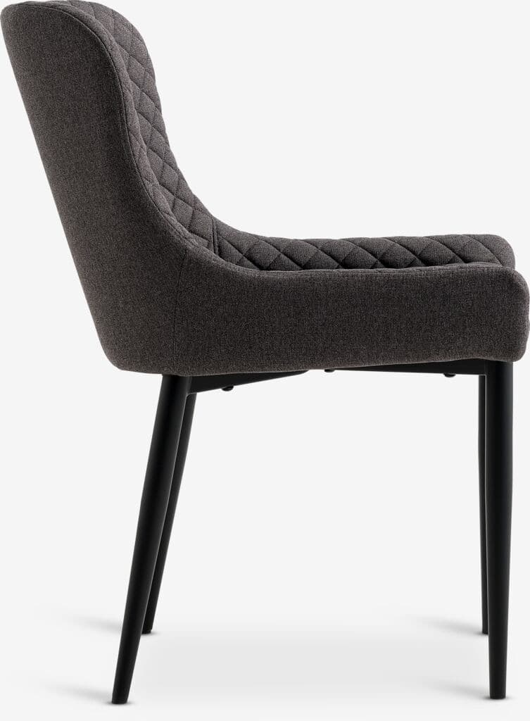 Cadeira de jantar PEBRINGE cinzento/preto