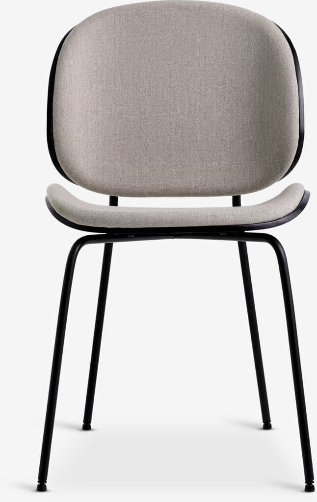 Cadeira de jantar TESTRUP areia claro/preto