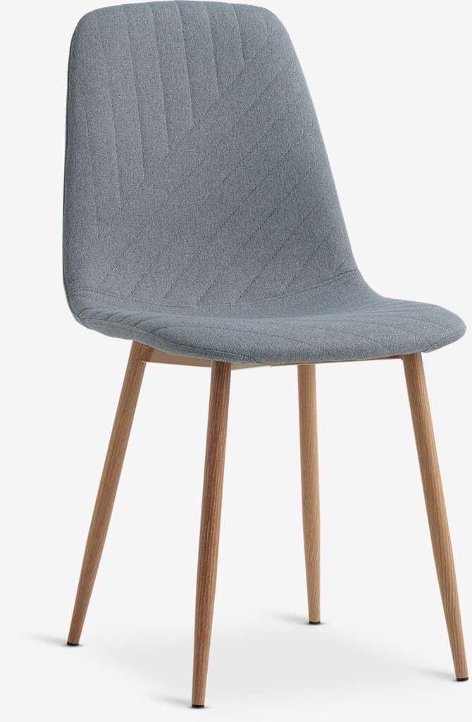 Cadeira de jantar JONSTRUP azul claro/carvalho
