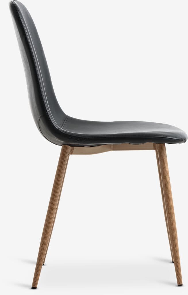 Cadeira de jantar JONSTRUP preto/carvalho