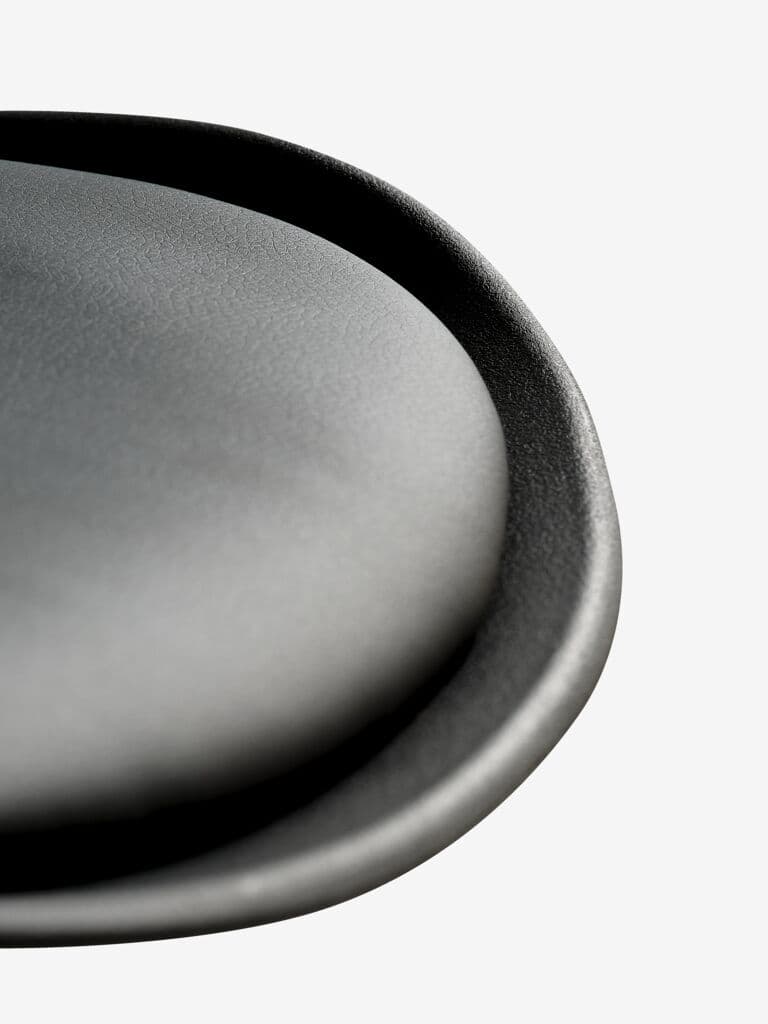 Cadeira de jantar KLARUP imitação pele preto/preto