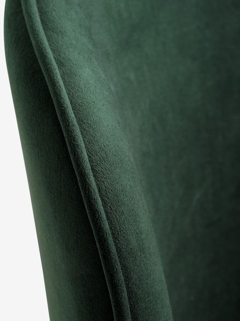 Cadeira de jantar RISSKOV veludo verde escuro