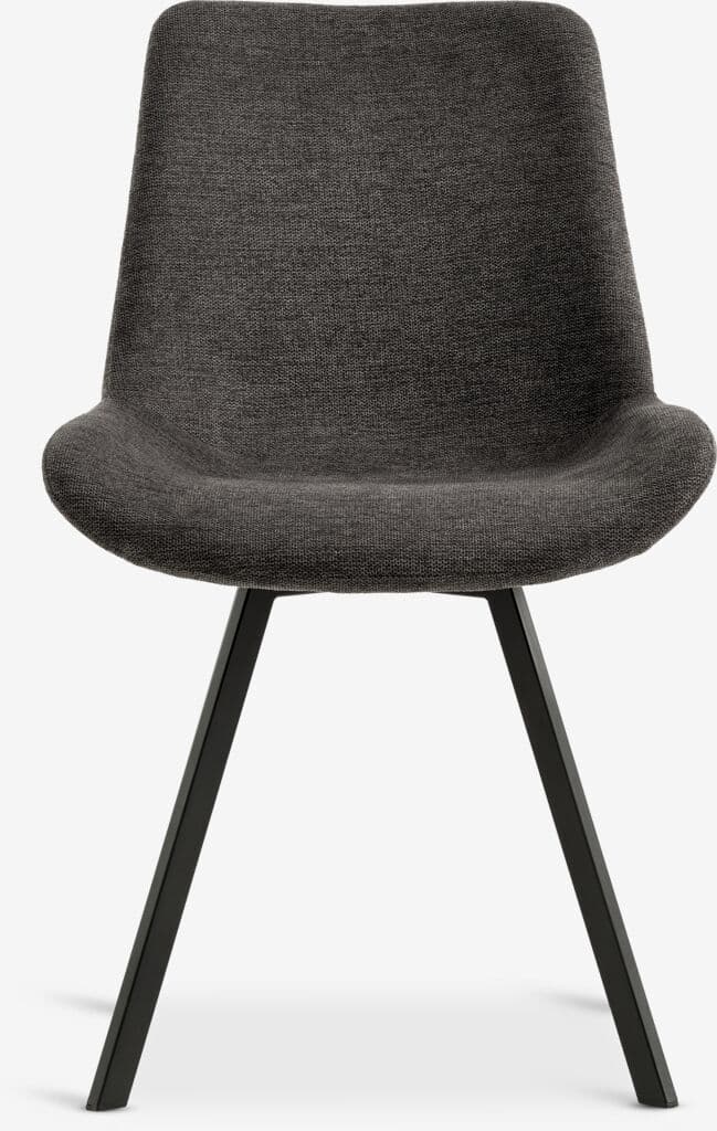 Cadeira de jantar HYGUM giratória cinzento/preto