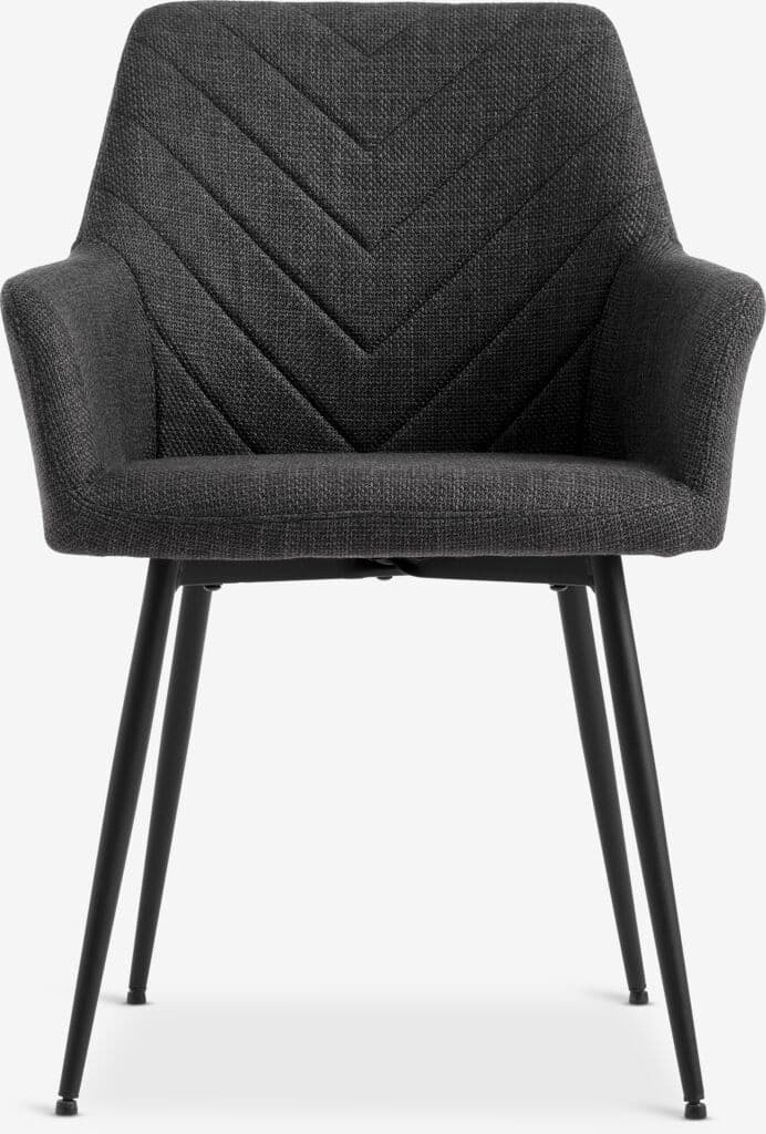 Cadeira de jantar PURHUS cinzento/preto