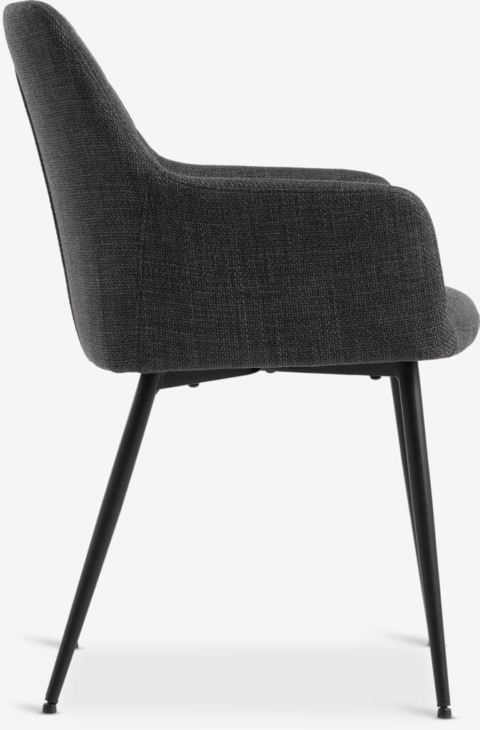 Cadeira de jantar PURHUS cinzento/preto