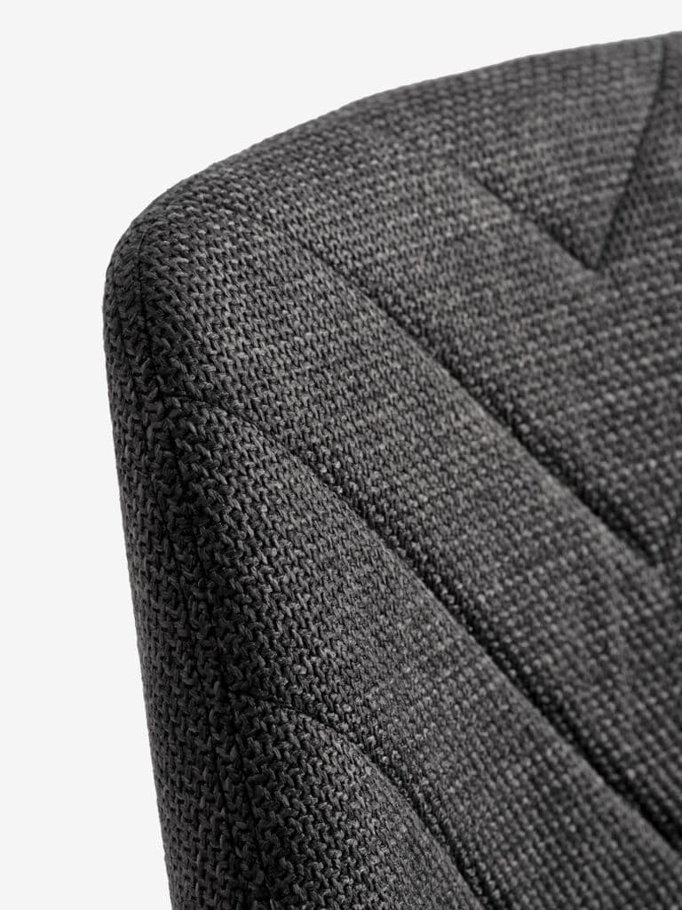 Cadeira de jantar PURHUS cinzento/preto