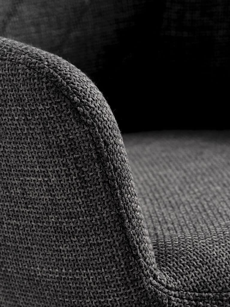 Cadeira de jantar PURHUS cinzento/preto