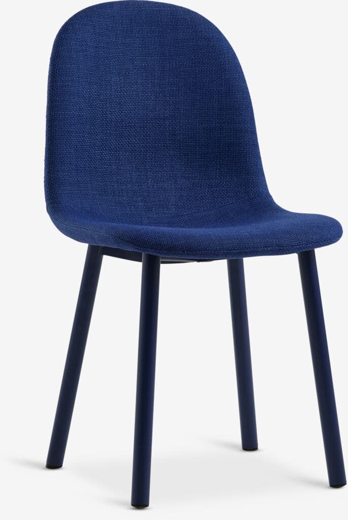 Cadeira de jantar EJSTRUP tecido azul