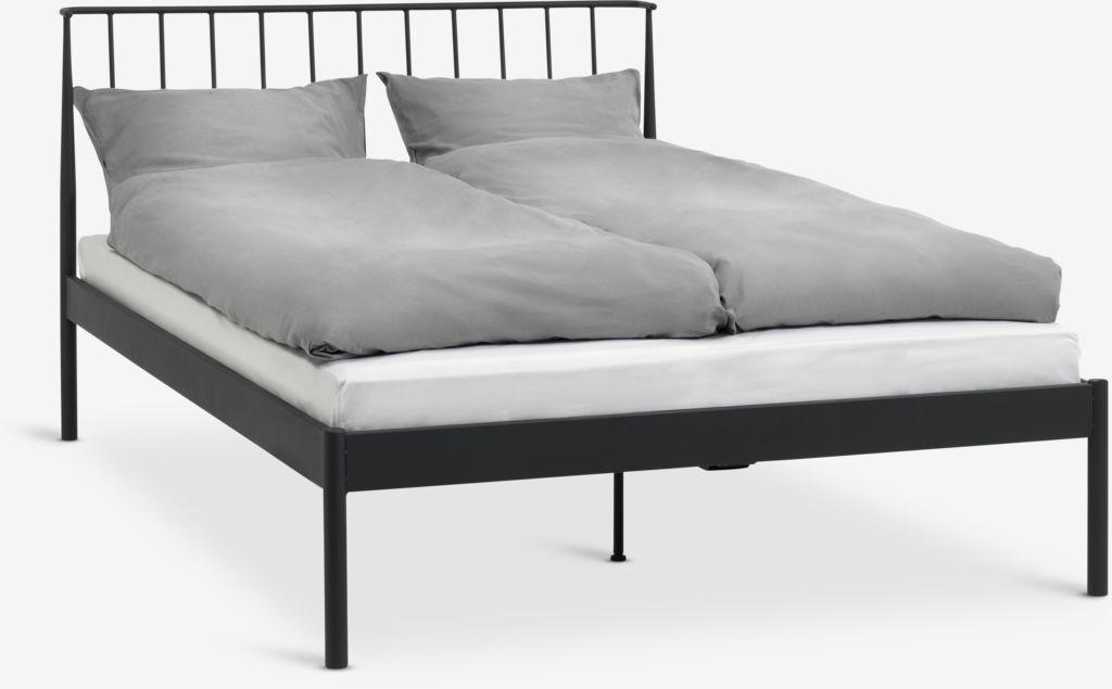 Estrutura de cama ABILDRO 160x200 preto