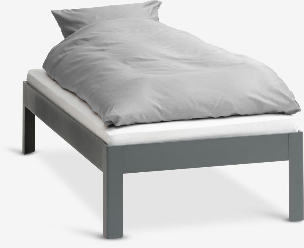 Estrutura de cama KILDEN 90x200 cinzento escuro