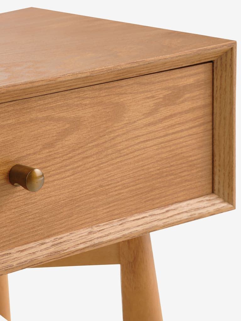 Mesa de cabeceira HOKKSUND 1 gaveta castanho