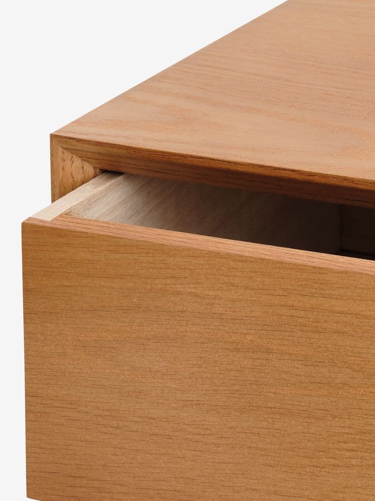 Mesa de cabeceira HOKKSUND 1 gaveta castanho