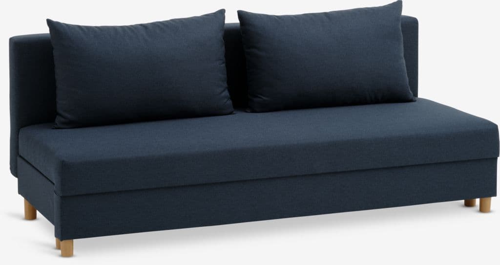 Sofá-cama NORSMINDE tecido azul
