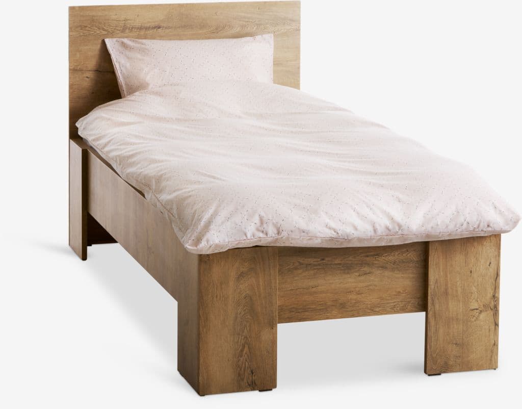 Estrutura de cama VEDDE 90x200 carvalho selvagem