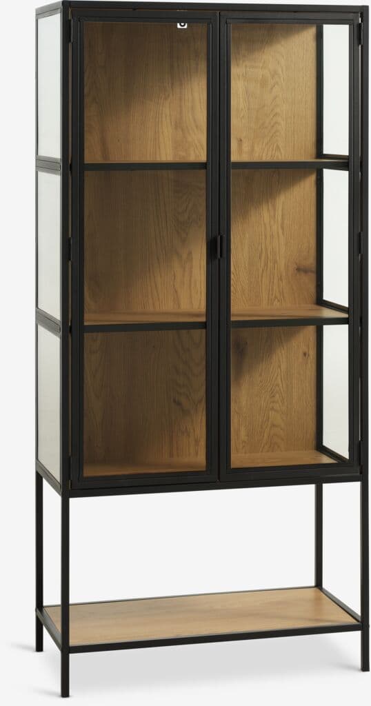 Vitrine TRAPPEDAL carvalho/preto