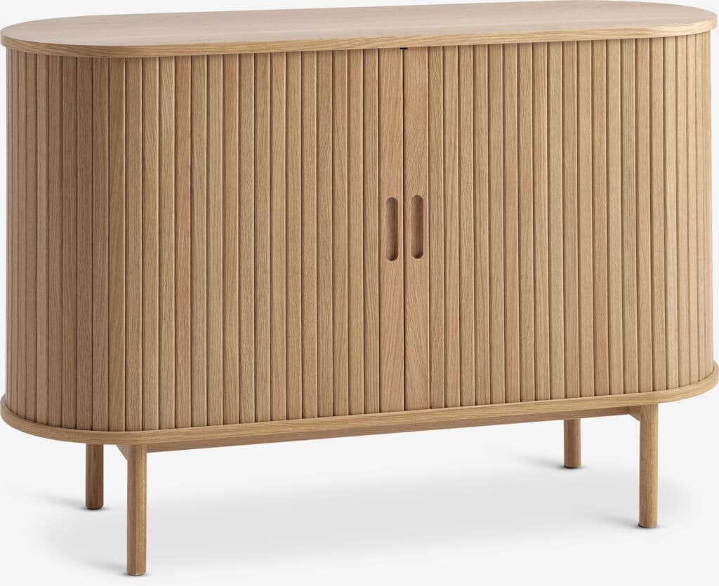 Aparador LYNGVIG 120 cm 2 portas persiana carvalho natural