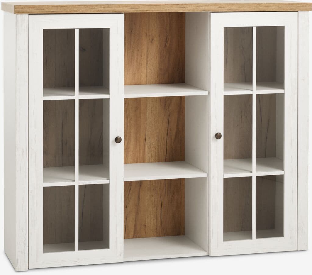 Módulo superior MARKSKEL 2 portas cor branco/carvalho
